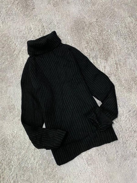 Women Jaeger Turtleneck Black Wool 36 / S / 44