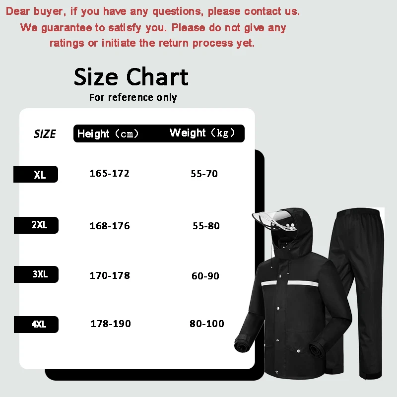 Traje de lluvia para hombre mujer chaquetas pantalón equipo impermeable motocicleta Foto 2 de 4