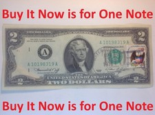 Old 1976 $2 Note First Day of Issue April 13. 1976 Postmarked Stamp Waterbury CT
