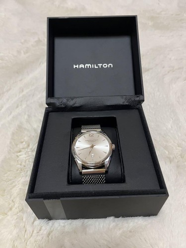 Hamilton Jazzmaster Slim 43mm Automatic Watch Sapphire Crystal Silver Dial - Picture 2 of 4