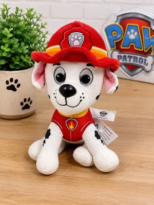 Paw Patrol Marshall Plush Stuffed Animal Nickelodeon Fire Pup Toy 8  Red