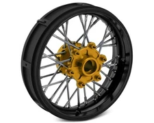 Pro-Line Losi® Promoto SM Pro-Spec Aluminum V2 Bead Front Wheel (Black/Gold)