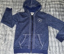 True Religion Hoodie Zip sweatshirt Jacket blue  white boys size small 6 7 8