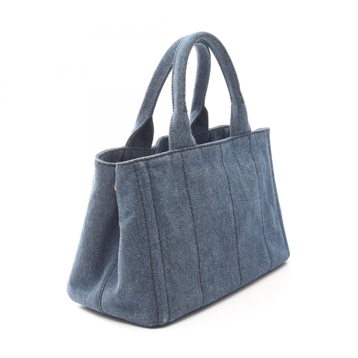 Prada Canapa  PRADA Denim Tote Bag Denim Canvas Used Ladies from japan thumbnail 2