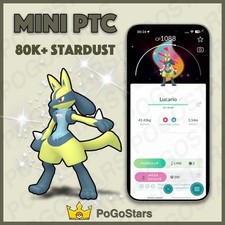 Pokémon PTC Go - Shiny Lucario - Go Tour 2026✨Special Mega Background✨