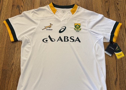 South Africa Springboks 2014 ASICS Authentic National Rugby Union Jersey 3XL NWT - Picture 7 of 19