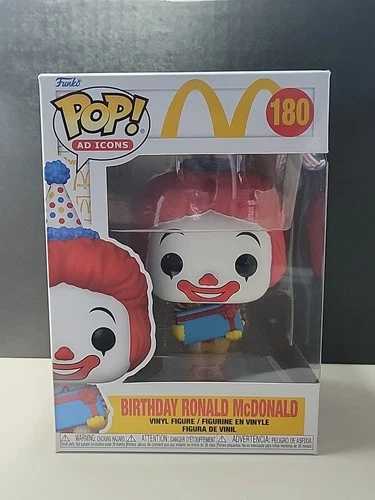 Funko POP! Ad Icons - McDonald's Birthday Ronald McDonald Figure #180 (MIB)