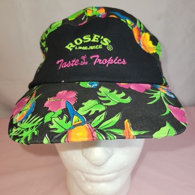 NWOT Vintage ROSE'S LIME JUICE Taste Of The Tropics Snapback Hat 90's