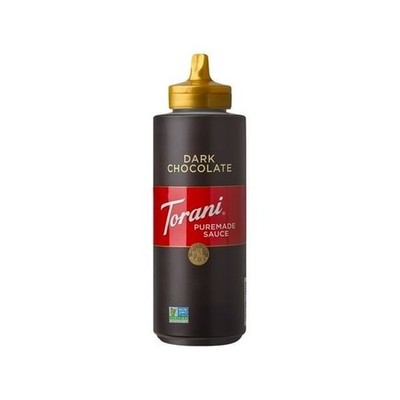 Torani Puremade Dark Chocolate Sauce 16.5 oz Dessert Coffee Topping Syrup