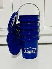 Lowe's Mini Bucket 0.5-Quart With Lid.   4-PACK