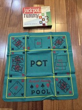 Jackpot Rummy E.S. Diseño de tela Lowe No. 60 en caja con direcciones