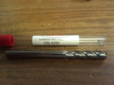 .250" 1/4" 4 FLUTE LONG LENGTH CARBIDE END MILL 1/4" x 1/4" x 1-1/8" x 3"