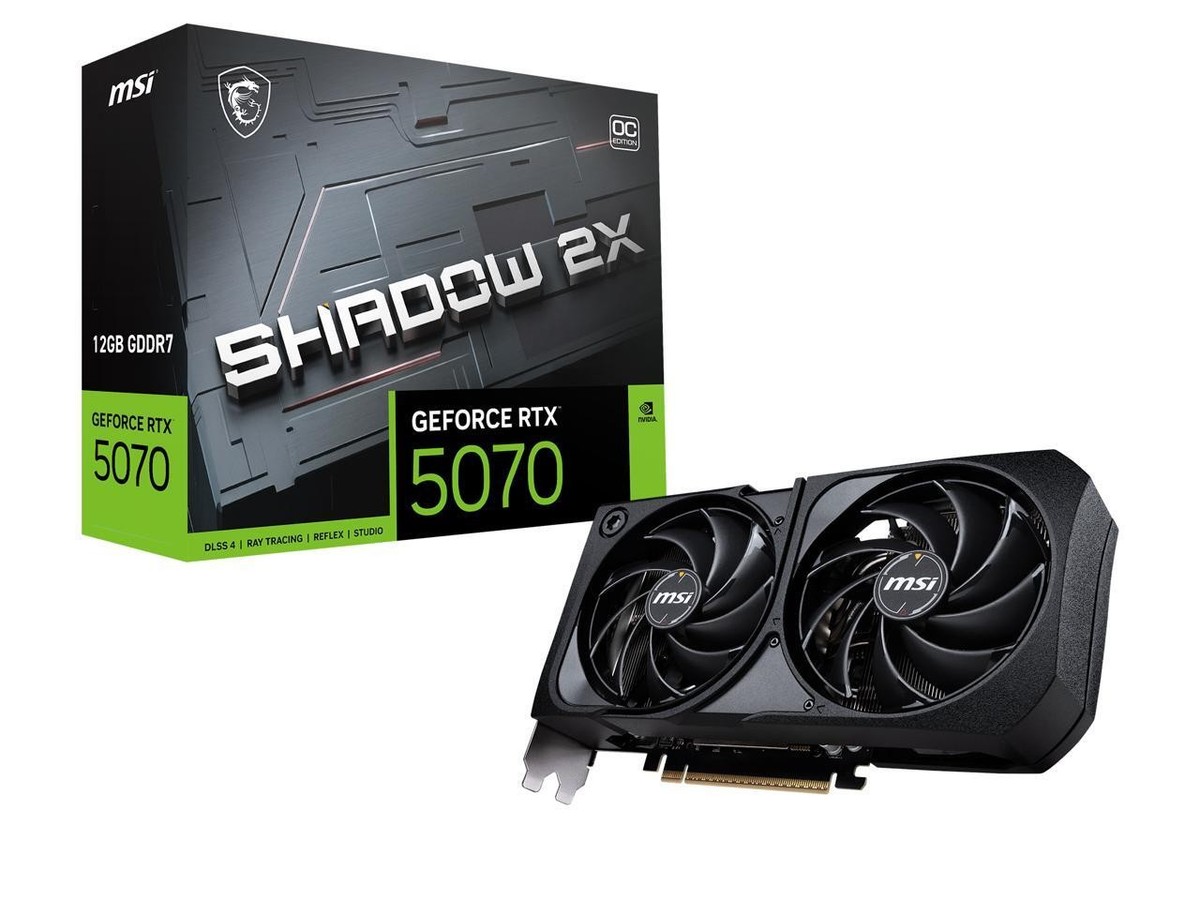MSI SHADOW GeForce RTX 5070 12GB GDDR7 PCI Express 5.0 ATX