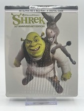 Shrek 20th Anniversary 4K Steelbook UHD, Blu-Ray, Digital Damaged Read