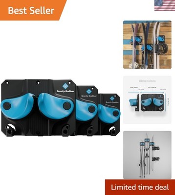 Ultimate Ski & Snowboard Wall Rack | Secure, Non-Slip Storage | Fits Any Ski/...