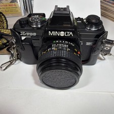 Minolta X-700 MPS Black SLR 35mm Film Camera, Nice 
