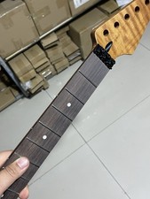 Floyd Rose Locking Nut SS 22frets Roasted flame Maple Electric guitar neck R 14
