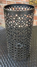 Cylinder Metal Lampshade Bronze Effect Height 30cm Diameter 15vm Moroccan Vgc