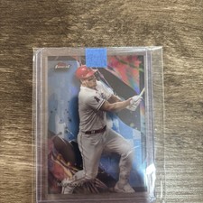 2024 Topps Finest Mike Trout Uncommon #101 Sky Blue Refractor /250 ~ Angels