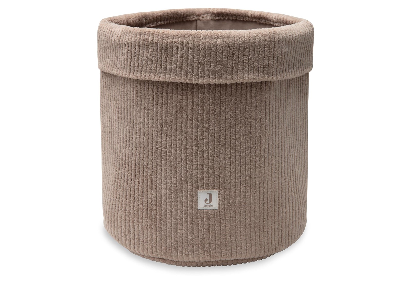 Panier de rangement Cloudy Rib Milky Coffee : petit organisateur de table de salon