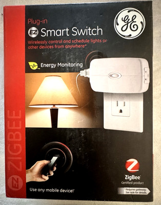 New in Box GE Zigbee Plug-In EZ Smart Light Switch PushButton Model ZB4101