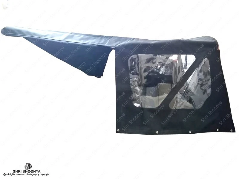 OEM Quality Suzuki Samurai Replacement Soft Top1986-1994  Clear Windows In Black - Image 3 of 4