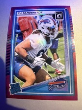 2025 Panini Donruss Optic TJ Sanders Rated Rookie #226 Pink Holo