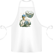 A Baseball Player Cotton Apron 100% Organic