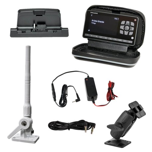SiriusXM Radio OnyX EZR Marine Kit with Satellite Radio Mast Antenna and Case