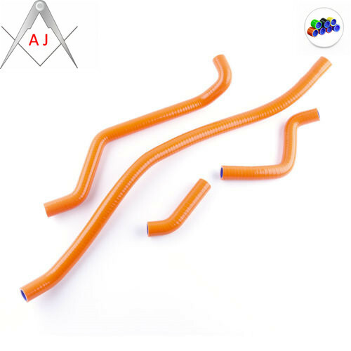 For Kawasaki KFX700 KFX 700 V Force 2004 2005 2006 Silicone Radiator Hose Orange - Imagen 1 de 3