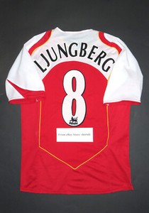 Maillot Arsenal Ljungberg 2004/2005 – Match Worn, Indossata, Avec COA, Occasion