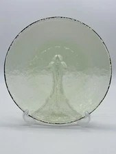 Fire and Light Glass Dinner Plate 11" Olive Green
