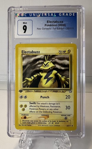 Electabuzz (1st Edition) graded CGC 9 for sale on eBay