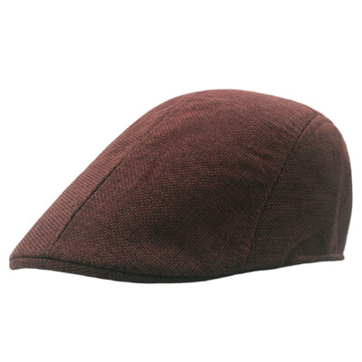 Einfarbig Gatsby Newsboy Cap Herren Ivy Hat Golf Driving Flat Cab Hat Solid    