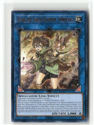 Yugioh Aussa the Earth Charmer, Immovable MGED-EN121 Rare 1st Ed