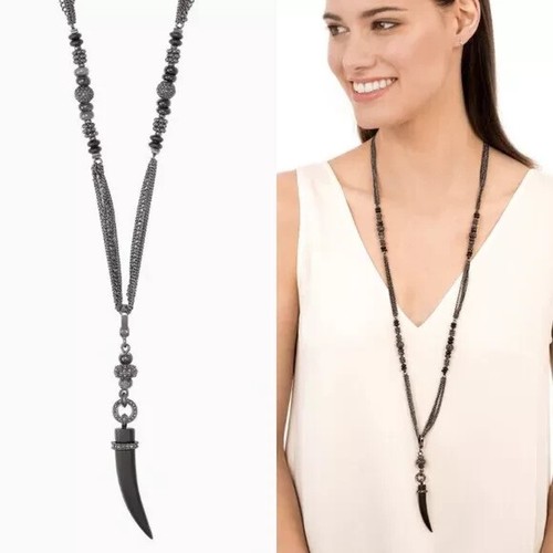Stella & Dot Arlo Horn Black Necklace - Gorgeous!