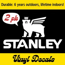 "Stanley Bear Vinyl Decal 2pk - Tumblers, Laptops, Camping, Hiking & Travel!