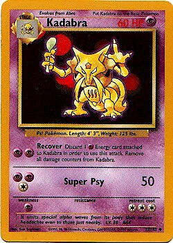 POKEMON BASE SET CARD 32/102 Kadabra