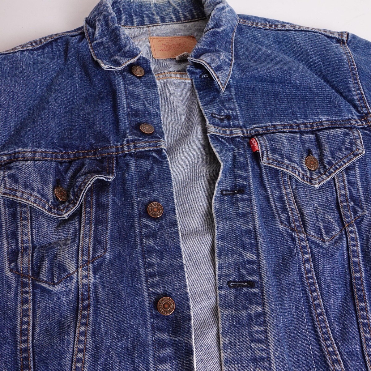 Vintage 70s Levis 70505-0217 Denim Type 3 2 Pocket Trucker Vintage 70s Levis 70505-0217 Denim Type 3 2 Pocket Trucker