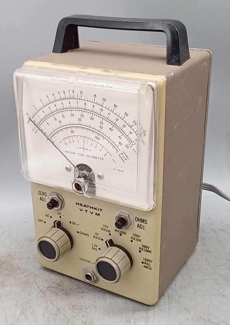 Vintage Heathkit VTVM IM18 Vacuum Tube Voltmeter eBay