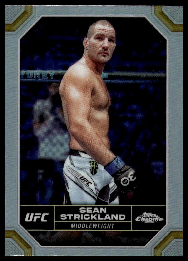 2024 Topps Chrome UFC #174 Sean Strickland Refractor