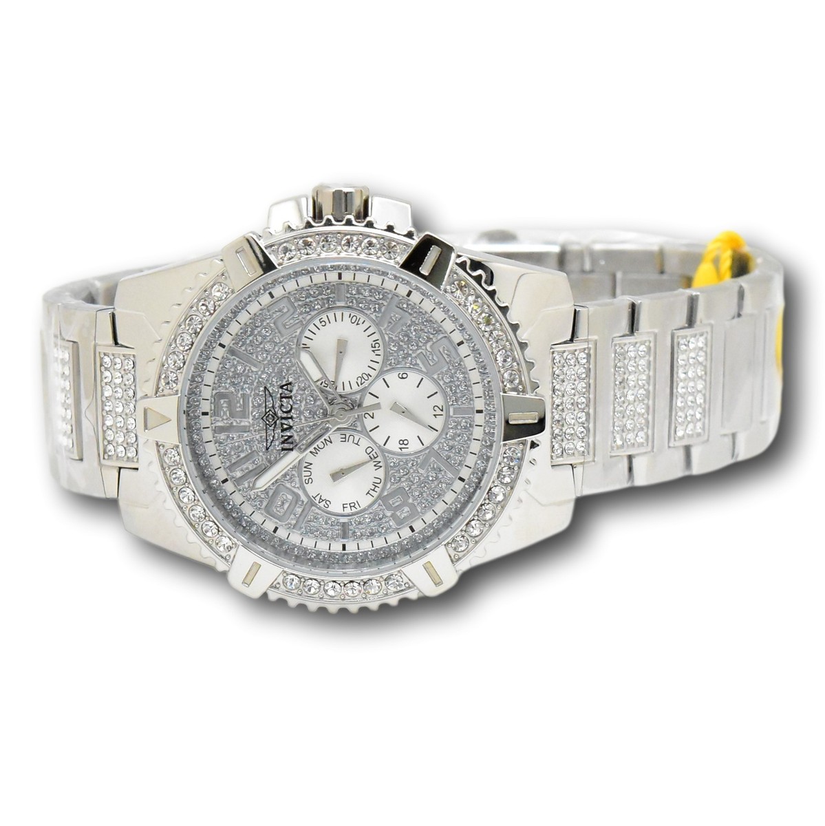 Invicta Celestial Men's 45mm Luxe Pave Crystal Multi-Function