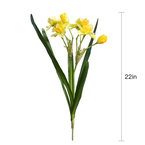 Flexible Artificial Daffodil Stem, 22 Inches - Picture 6 of 8
