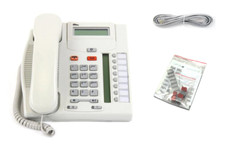 Nortel T7208 Display Phone NT8B26 Platinum/NEW HOUSINGS Fully Refurbished