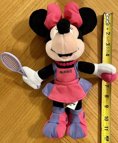 Walt Disney World Resorts Purple Tennis Minnie Plush Stuffed Bean Bag Toy 11" M5 - Picture 5 of 6