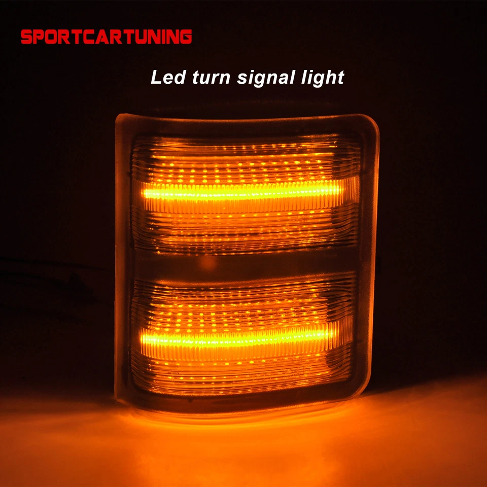 LED Side Mirror Marker Lights For 2008-2016 Ford F250 F350 F450 F550 Super Duty - Image 2 of 4