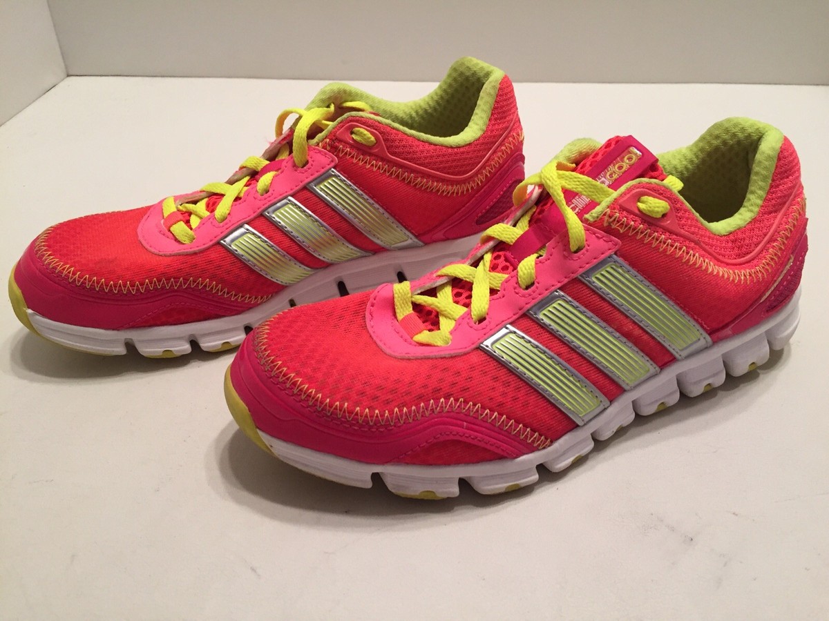 Adidas Climacool Running Shoes Red Pink Yellow Kids Size 4