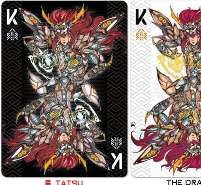 トランプ ZODIAKAI Playing Cards Zodiakai Playing Cards Deck (ONYX) Cyberpunk Zodiac (Limited of