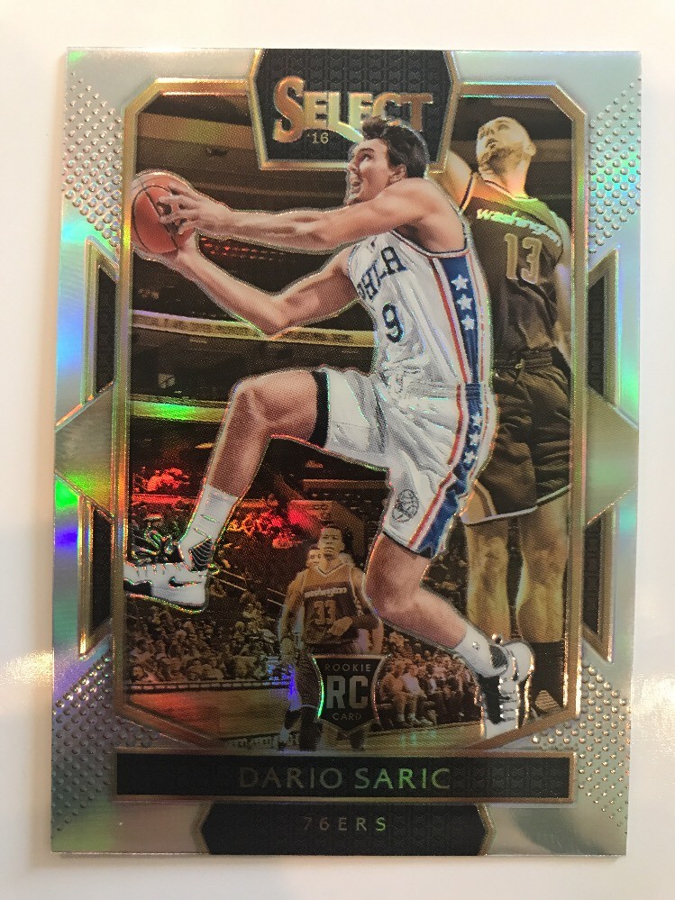 2016-17 NBA SELECT DARIO SARIC SILVER PRIZM COURTSIDE RC VARIANT 76ers