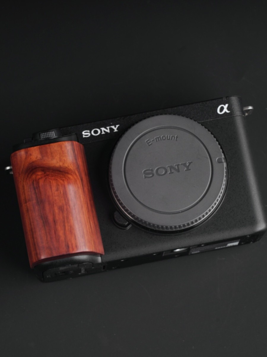 Ebony Walnut Wood Wooden Handgrip For Sony ZV-E1 ZVE1 Camera Ebony Walnut Wood Wooden Handgrip For Sony ZV-E1 ZVE1 Camera